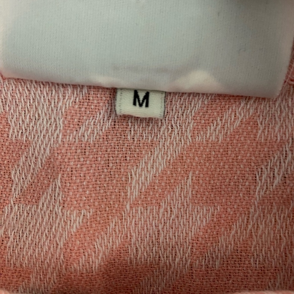 Cecilia Copenhagen Pink Handloom Keffiyeh Pattern Boxy Blouse $329 Medium - Picture 9 of 11